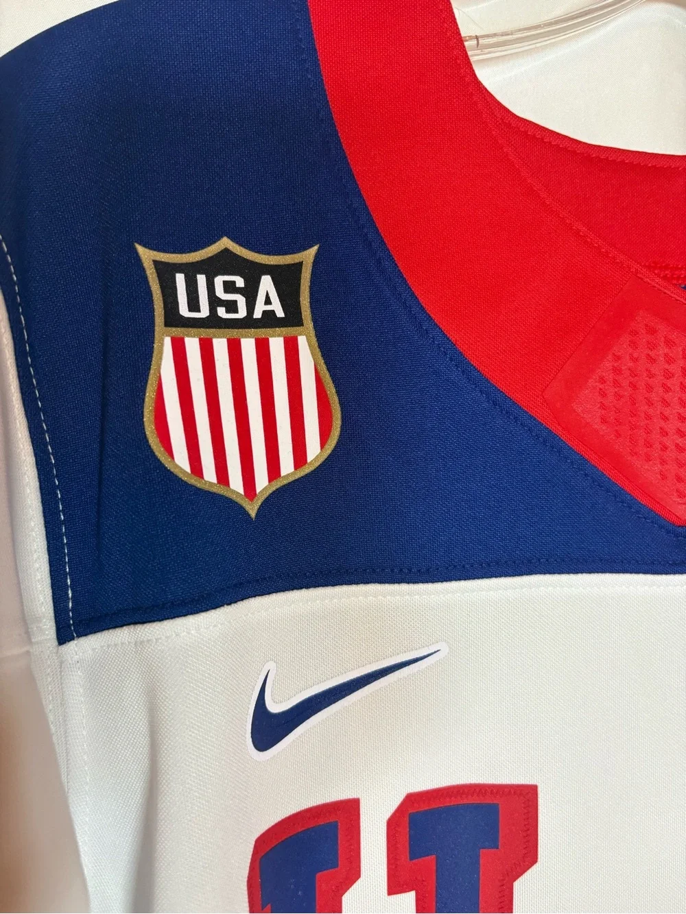 Nike Youth Team USA Hockey 2026 Winter Olympics Milan Jersey White Away Size S/M